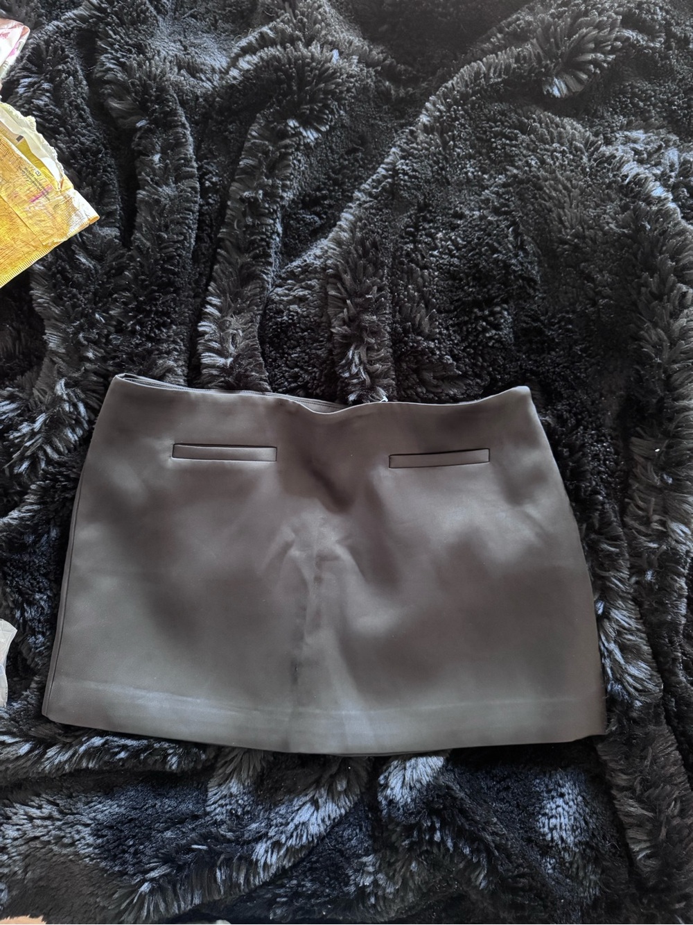 NWT FP Astr Black Mini Skirt with Faux Welt Pockets